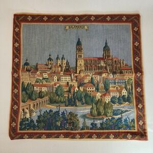 Salamanca Pillow Cover Spanish Tapestry Throw Home Decor Pillow 18x18 in
